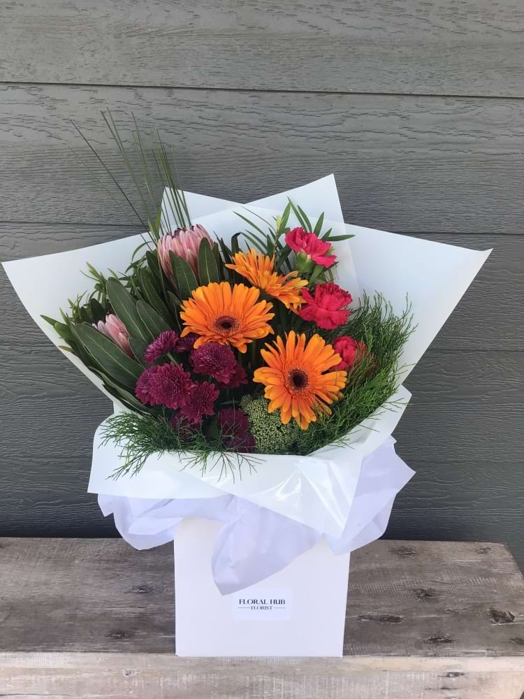 Flower Bouquet pink & Orange