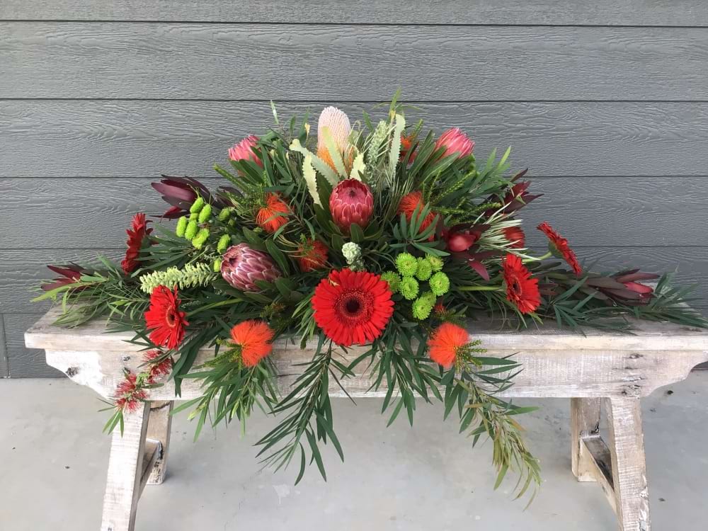 Native Flower Casket Spray