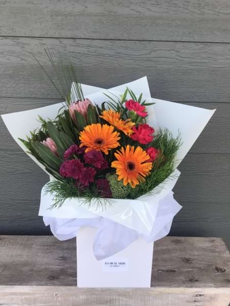 Flower Bouquet Pink & Orange
