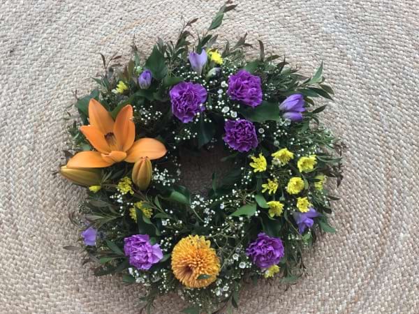 Floral Wreath Purple