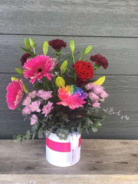 Mixed Flower Hatbox Large