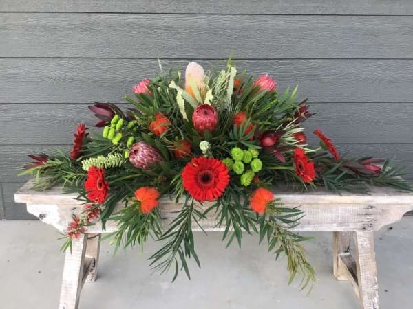 Native Flower Casket Spray